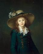 elisabeth vigee-lebrun, Portrait of Elisaveta Alexandrovna Demidov nee Stroganov (1779-1818), here as Baronesse Stroganova